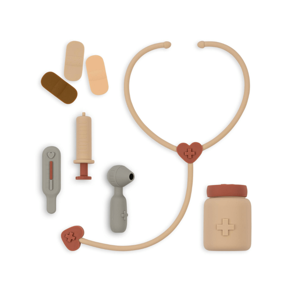 set de docteur, set docteur enfant, set docteur silicone, konges slojd, jouet enfant, boutique enfant, jouets en silicone