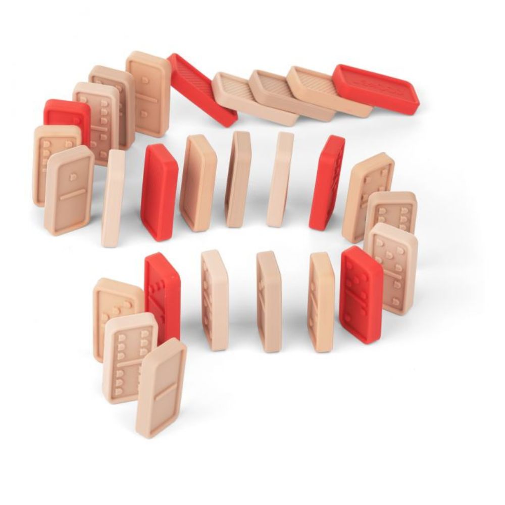 jeu domino, jeu domino silicone, moos family store, liewood, jeu enfant, boutique bebe et enfant, concept store lille, domino, domino rose, jeu silicone