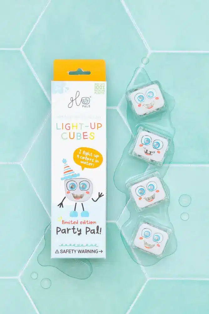 cube glow pals pour le bain blanc